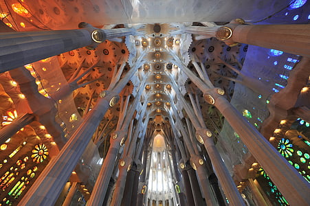 low angle photography of building interior thumbnail