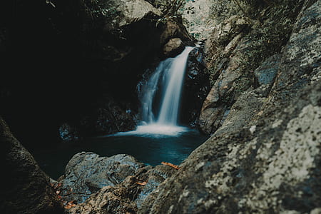 photo of rock formations and waterfalls thumbnail