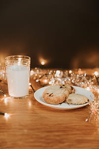 bake pastry beside the clear drinking glass thumbnail