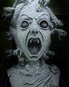 gray medusa bust closeup photo thumbnail