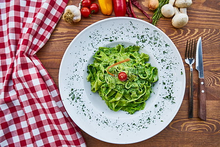 pasta in white ceramic plate thumbnail