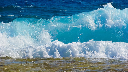ocean waves crashing on shore thumbnail
