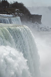 waterfalls under white clouds thumbnail