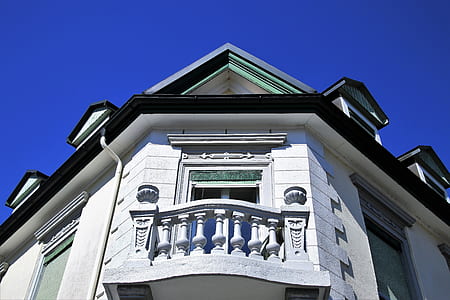 painted white building thumbnail