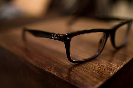 black framed Ray-Ban eyeglasses thumbnail