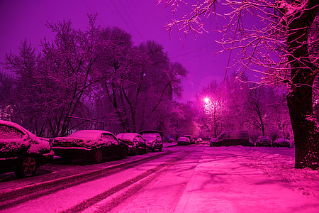 edited photo of cars covered with snow thumbnail
