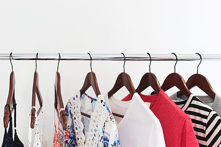 Clothing On Retail Rack Photo thumbnail