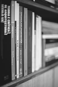 black-and-white, books, school, blur thumbnail