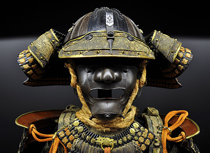 photo of black metal medieval knight sculpture thumbnail