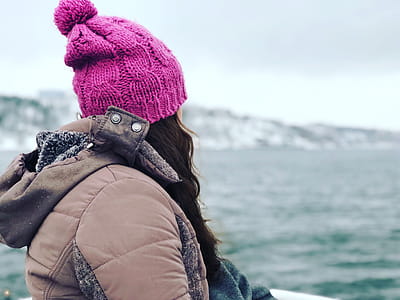 Photography of a Woman Wearing Pink Beanie thumbnail
