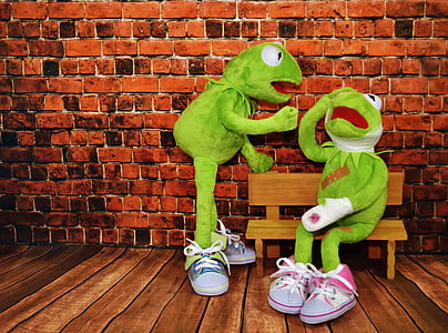 two green frog plush toys thumbnail