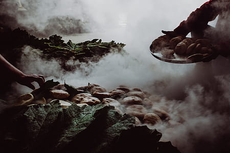vegetables on top of table covered by smoke thumbnail