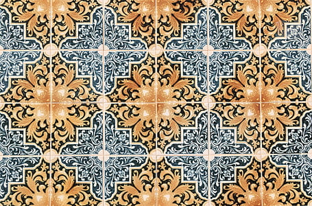 brown and blue floor textile thumbnail