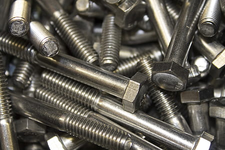 closeup photo of stainless steel bolt lot thumbnail
