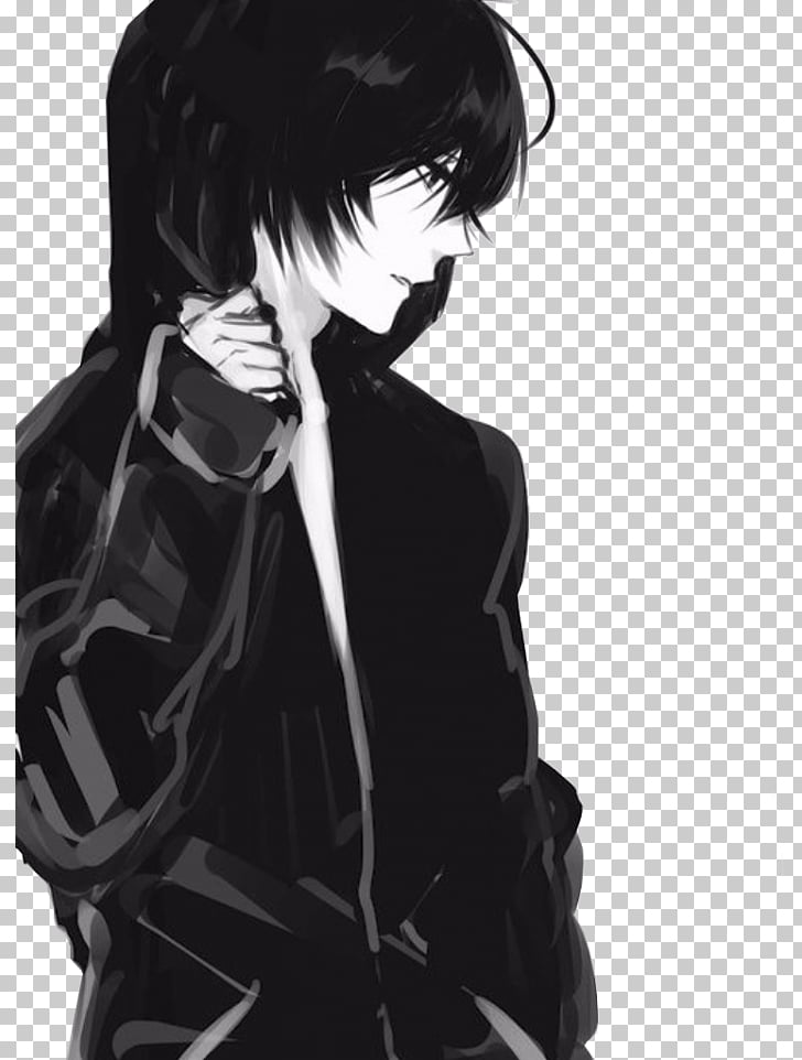 Anime boy with black hair