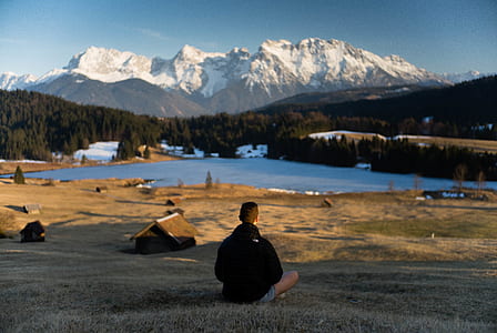 snow, dawn, landscape, nature thumbnail