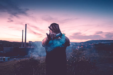 Young Man With Smoke Grenade thumbnail