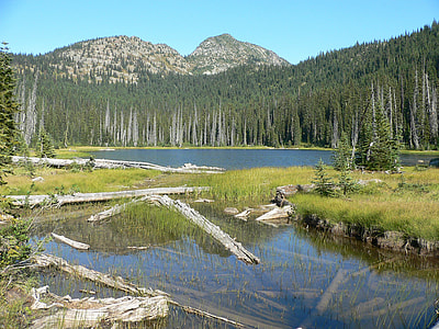 Dagger lake and Mountain Landscape in Northern Cascades National Park, Washington thumbnail