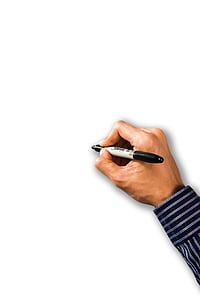 person holding marker on white surface thumbnail
