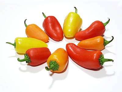 assorted-color bell peppers thumbnail