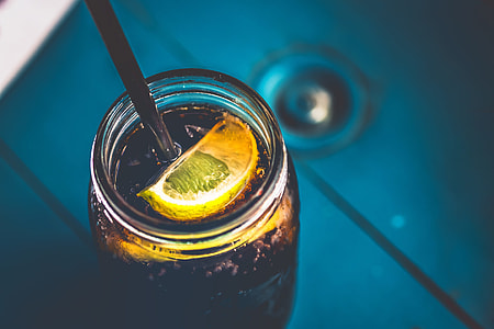 full liquid clear glass jar with lemon thumbnail