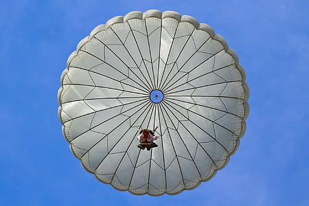 person parachuting on sky thumbnail