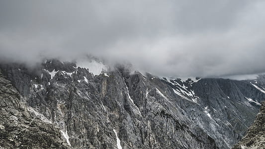 landscape photo of mountain covered with snow thumbnail