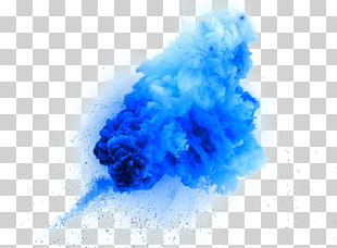 Explosion Stock photography Illustration, Creative design blue smoke explosion, blue cloud cluster PNG clipart