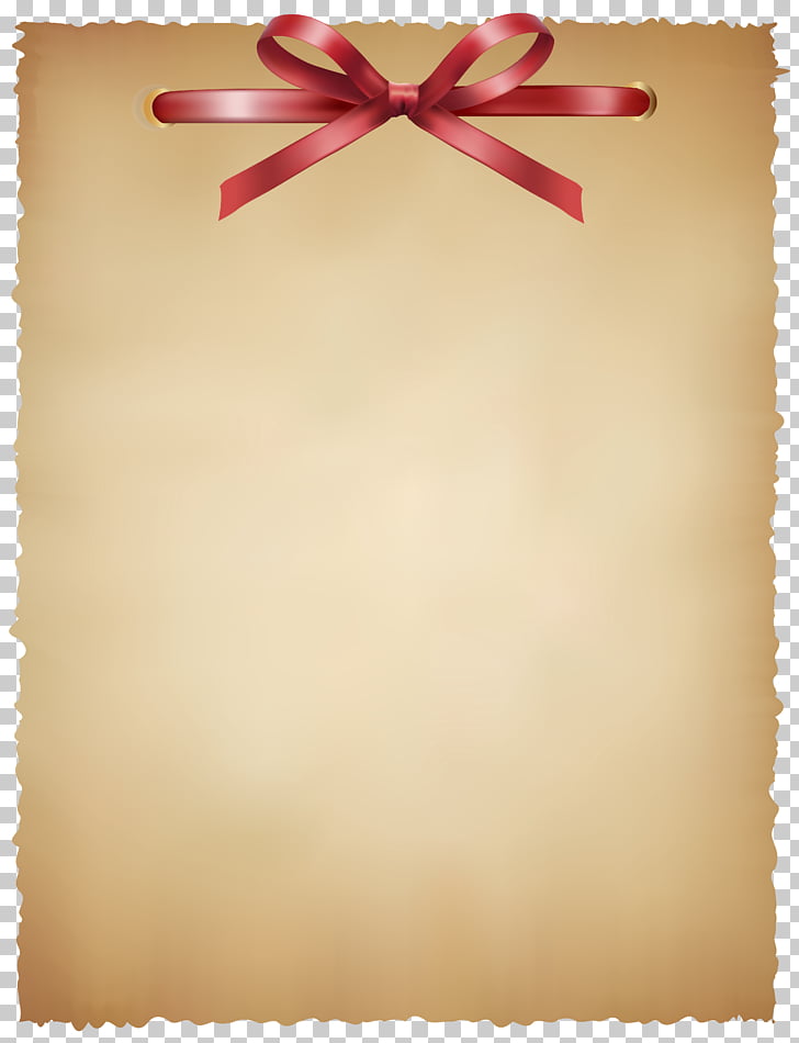 Paper Computer file, Elegant Old Paper , brown and red ribbon illustration PNG clipart