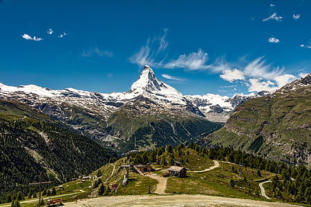 snow-covered mountain during daytime thumbnail