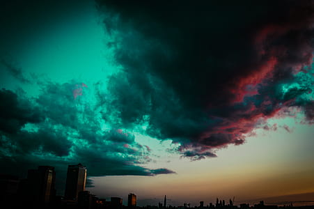 city, dawn, nature, sky thumbnail