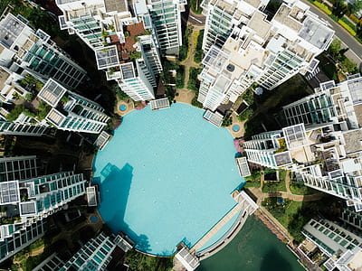 aerial photography of tall buildings at daytime thumbnail