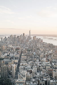 high angle photography of city buildings thumbnail
