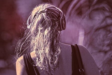 woman wearing headphones thumbnail