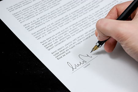 businessman, person, hand, sign thumbnail