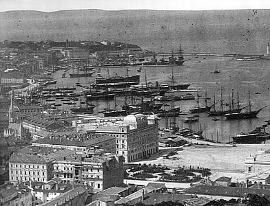  View of Trieste in 1885 in Italy thumbnail