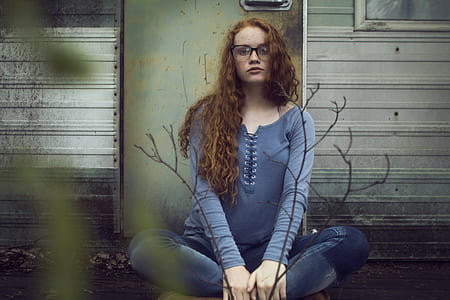 woman wearing gray sweater thumbnail