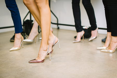 four women wearing stilettos thumbnail