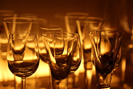 clear drinking glass in selective focus photo thumbnail