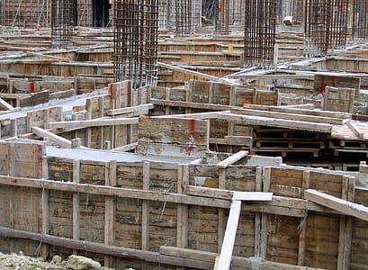 -- concrete is being poured into the foundations thumbnail