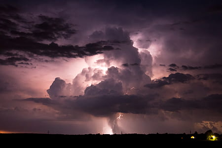 white clouds during nighttime thumbnail