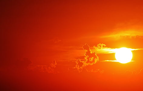 high-angle photography of sun and clouds thumbnail