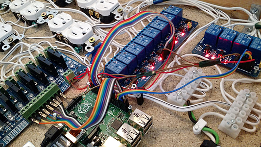 assorted-color circuit boards and socket close-up photo thumbnail