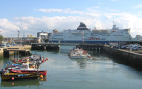 A Ferry in the port of Le Havre thumbnail