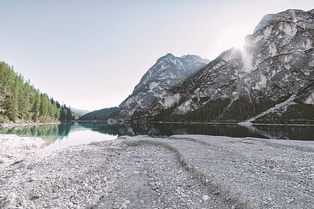 cold, snow, landscape, mountains thumbnail