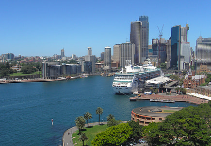 white cruise ship in body of water thumbnail