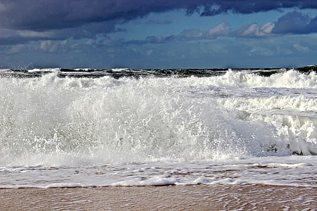 photography of beach shoreline waves thumbnail