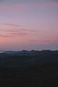 mountains during sunset thumbnail