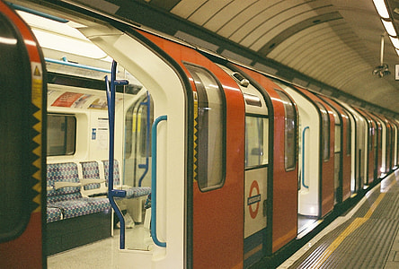 brown, white, and black passenger train thumbnail