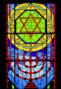 Star of David and candle holder painting thumbnail